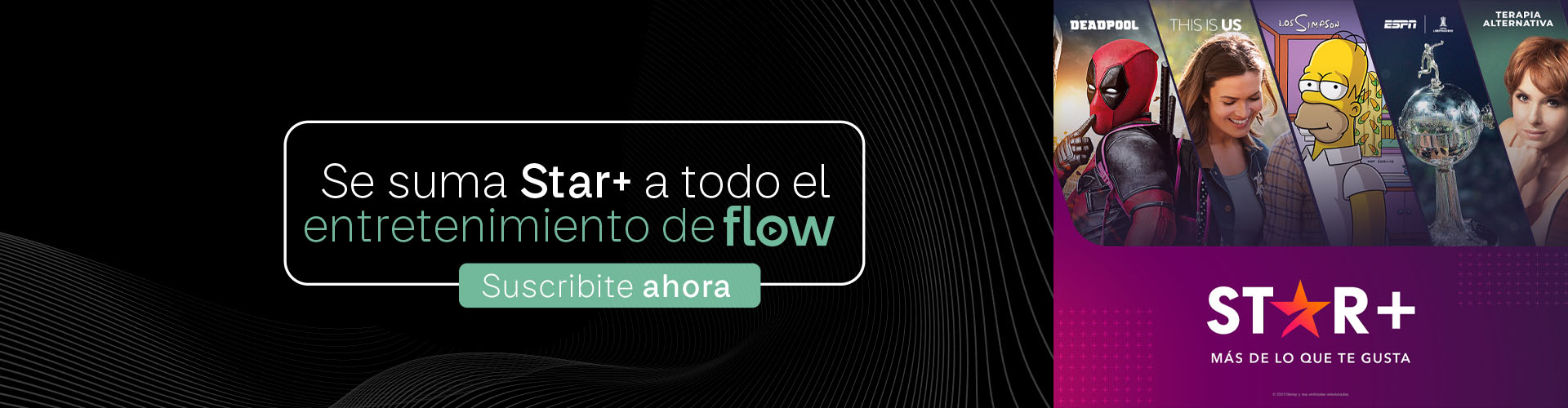 Contratá Star Plus con los combos de Personal Flow