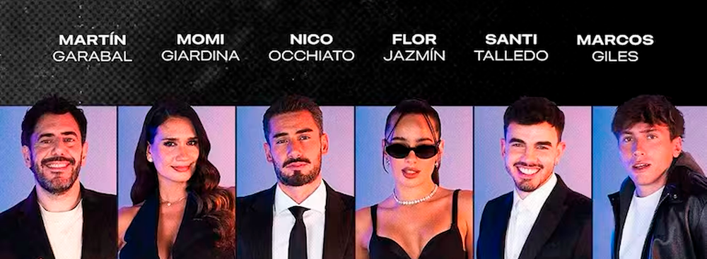 Los seis artistas del show